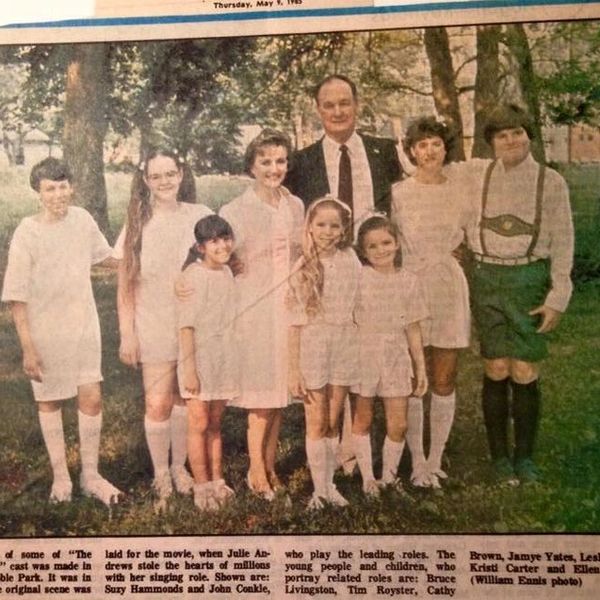 (Pictured to the right is a newspaper article of our 1983 production of The Sound of Music.)