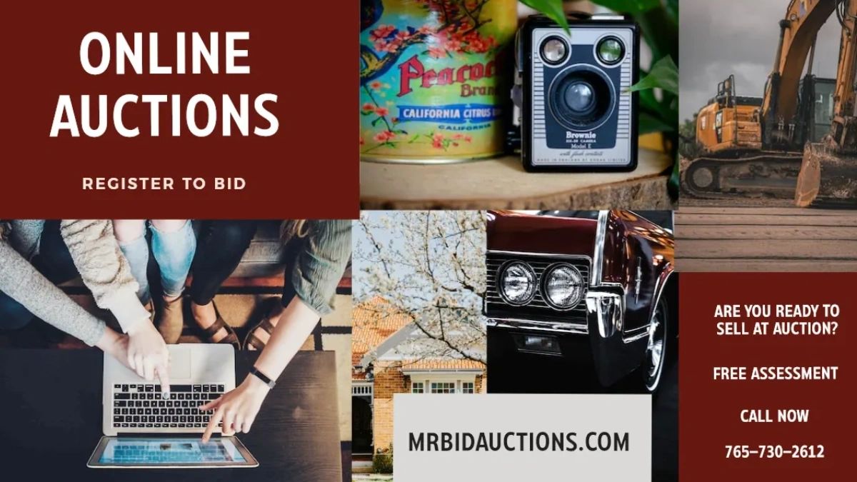 Collage of Online Auctions performed by Mr Bid Auctions, LLC.