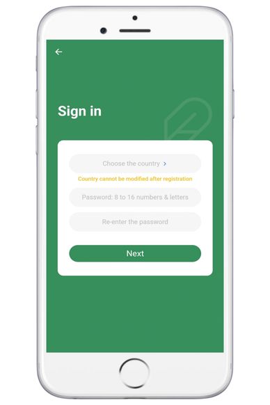Chamet agency registration steps with sign-up, verification, and host activation