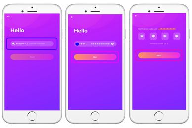 Chamet host registration form with quick sign-up and profile setup.
