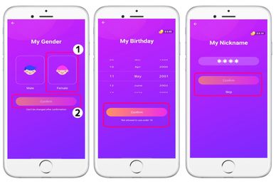 Chamet host registration form with quick sign-up and profile setup.