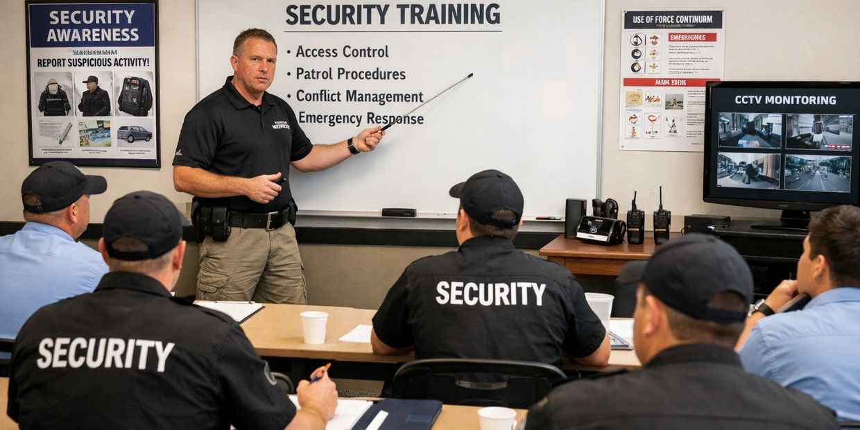 teaching a security guard class such as an 8hr pre-assignment, 8hr annual, 16hr OJT