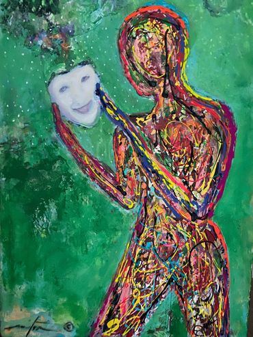 Mask
36 x 24 inches
Acrylic on canvas