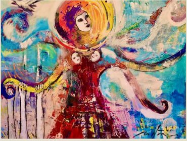 Water Blues
Octopus
acrylic mixed media on canvas