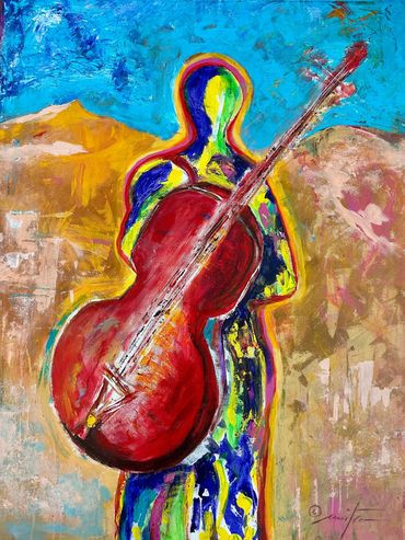 Musical Journey
48 x 36 inches
Acrylic mixed media on canvas
On display at Xico Art Gallery in Phoen