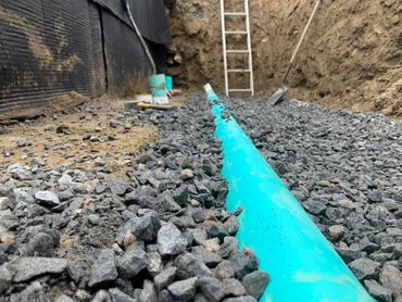 Footing Drain before being backfilled