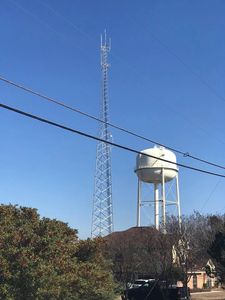 The tower that's going to house our antennas.