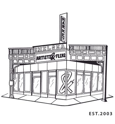 Collaboration with Artist & Fleas NYC to create an artistic label for each of their NYC marketplaces