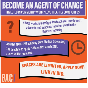 Social media promo graphic for BAC.