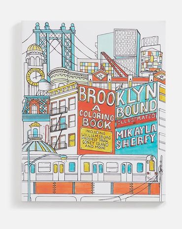 Made in collaboration with Ulysses Press. Brooklyn Bound: A Coloring Book. A book of hand-drawn art.