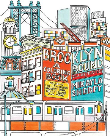 Made in collaboration with Ulysses Press. Brooklyn Bound: A Coloring Book. A book of hand-drawn art.