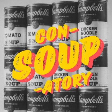 A Logo and website display for the Second City cohort Consoupatory.