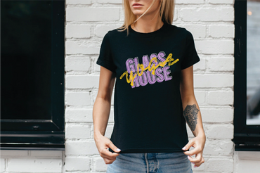 Glass Hous Yoga branded with an approachable and fun '90s throwback' style.