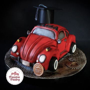 3D VW Beetle Car Cake 