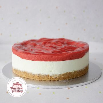 Greek Unbaked Cheesecake - Strawberry