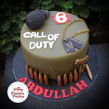 Call of Duty Fondant cake 