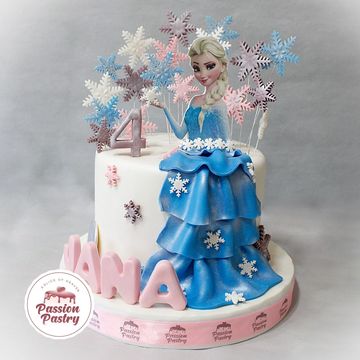 Elsa Fondant Cake 