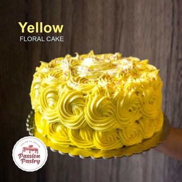 Yellow Floral Cake