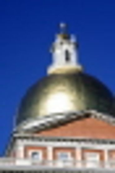 The tip of a building