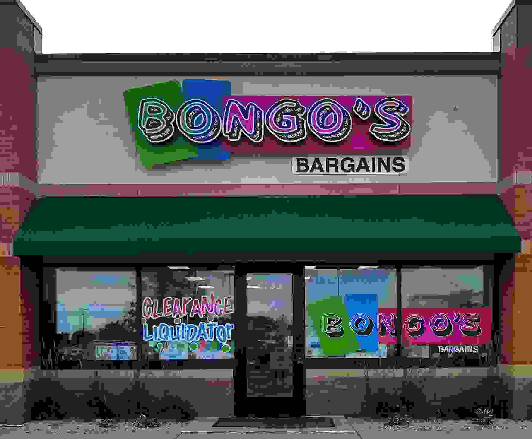Bongo's Bargains storefront in Savage MN