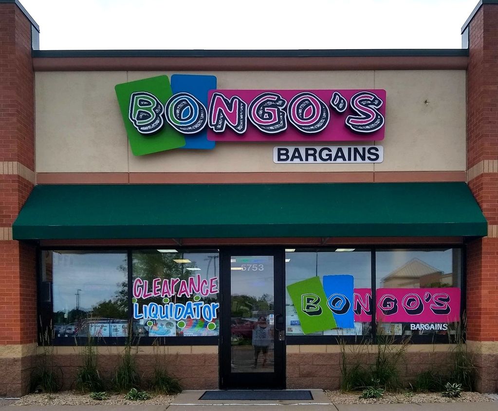 Bongo's Bargains storefront in Savage MN