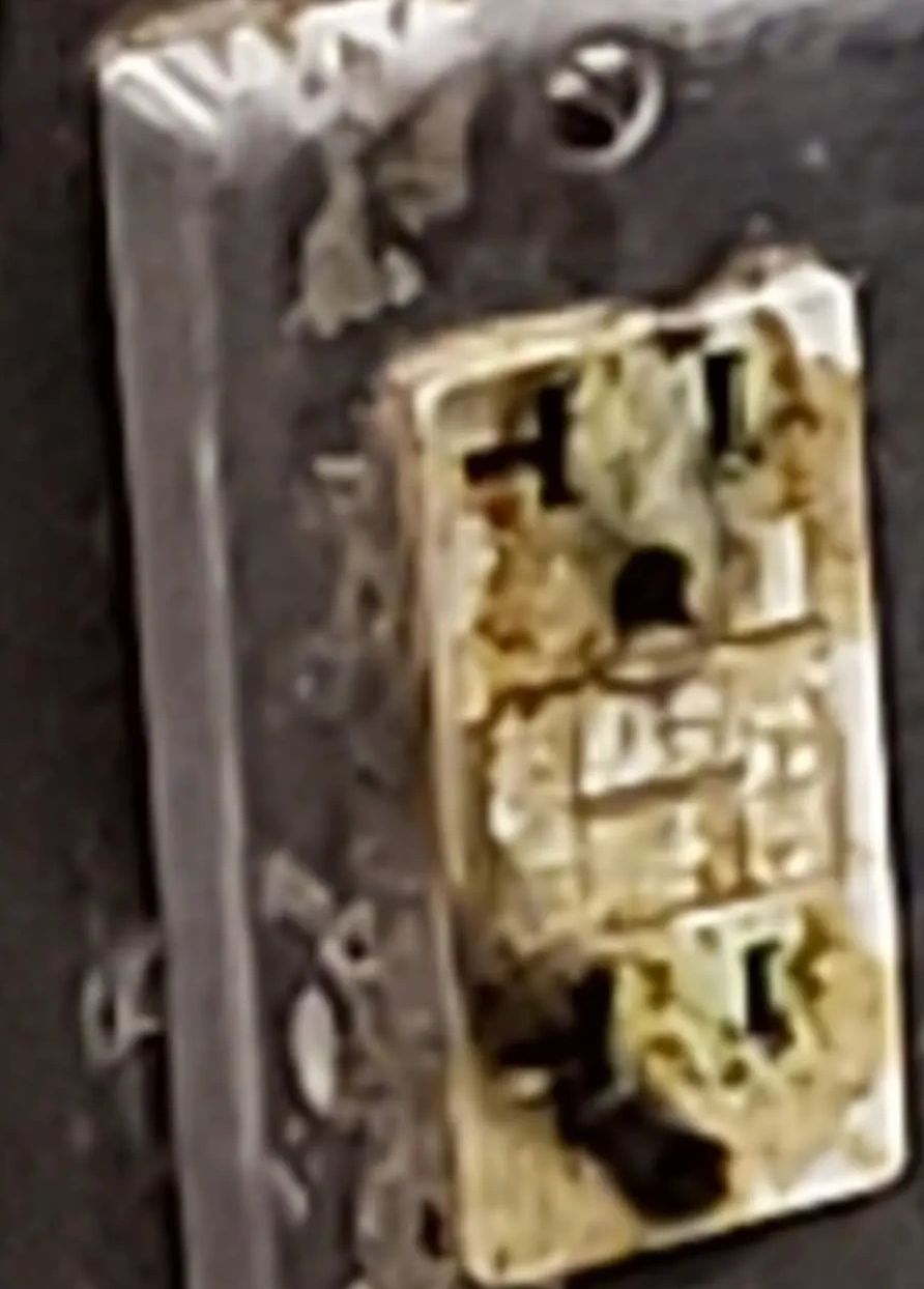 Damaged receptacle outlet in Archdale