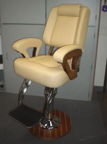 TEAK HELM CHAIR
