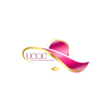 Logo with a pink and gold hat symbolizing U.C.O.C National Women's Department.