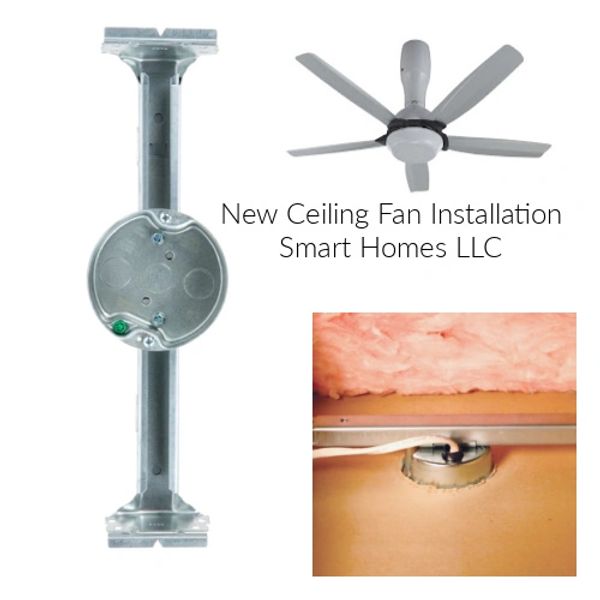 New ceiling fan installation in Albuquerque.