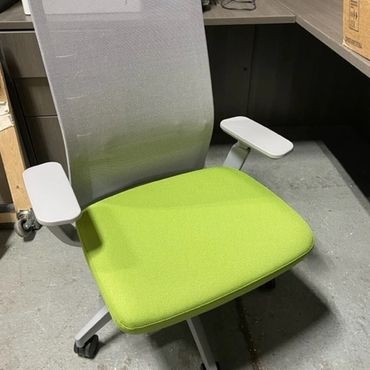Allsteel Vivo Lime Green and Gray