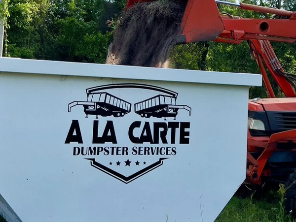 Land clearing with 20 yard dumpster.