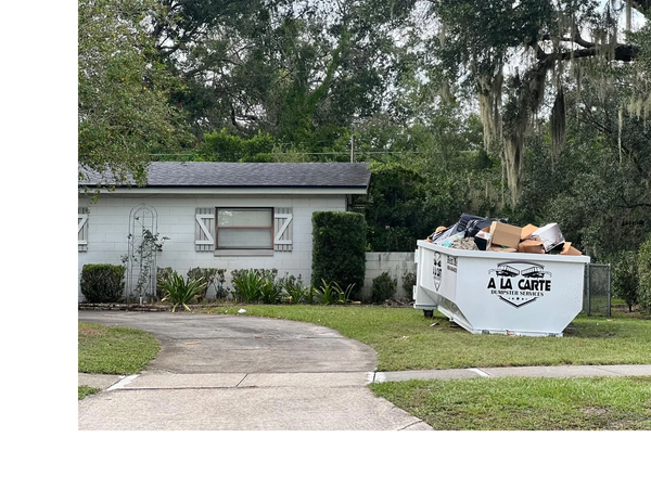 Residential 20 yard dumpster rental