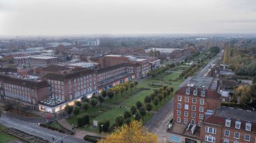 Aerial photography of Welwyn Garden City