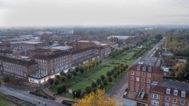 Aerial photograph of Welwyn Garden City