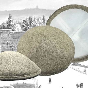 Custom kippot for weddings, custom kippahs for bar mitzvah.