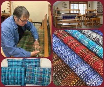 Loom, weaving, studio