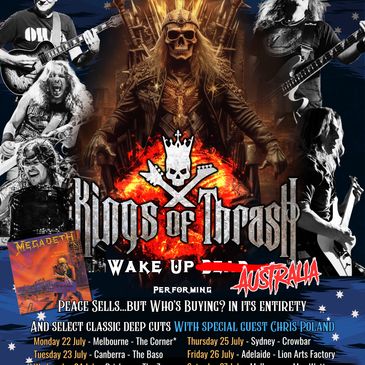Kings of Thrash Wake Up Australia 2024 buy tickets KOT hardline media
