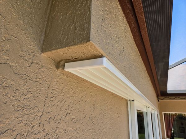 Pocket Door FinishGuard / Head Jamb End Cap - On the PGT 770 series Aluminum Door