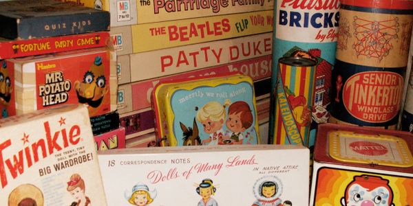 Vintage Games, Beatles, Patty Duke, Cinderella, Mickey Mouse, Mr. Potato Head, Twinkie