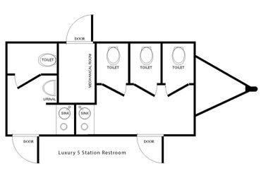 interior diagram of 5 station luxury trailer
