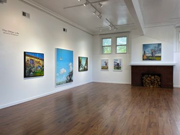 Gallery view of painting exhibition