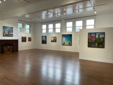 Installation view of painting exhibition