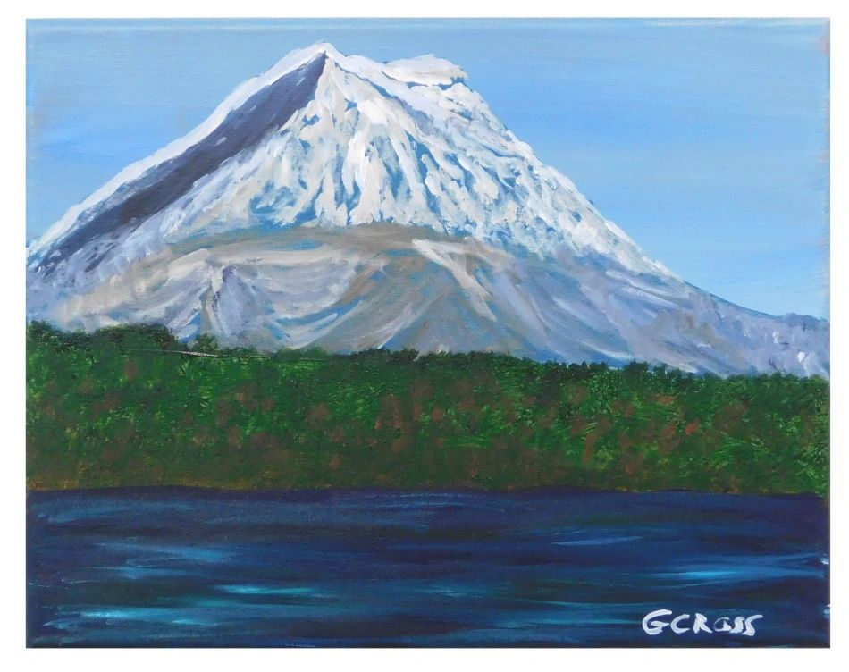 Mount Rainier - 11x14 acrylic on linen