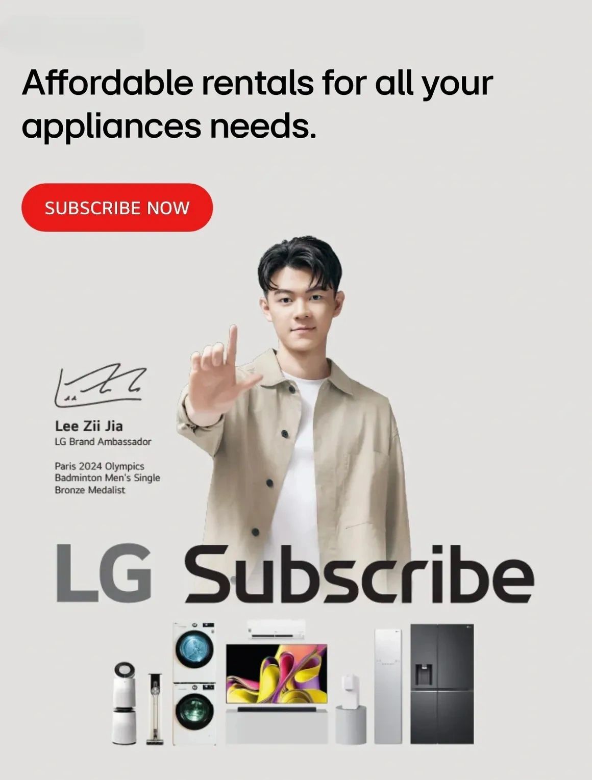 What is LG Subscribe ?
LG Subscribe is a household appliance renting service that allows you to comp