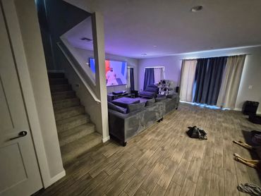 Modern living room before Drywall Installation in Casa Grande