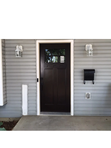 Exterior entry door installation