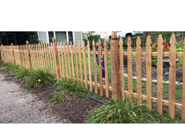 Picket fence installation
