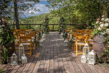 A wedding venue ready for people.