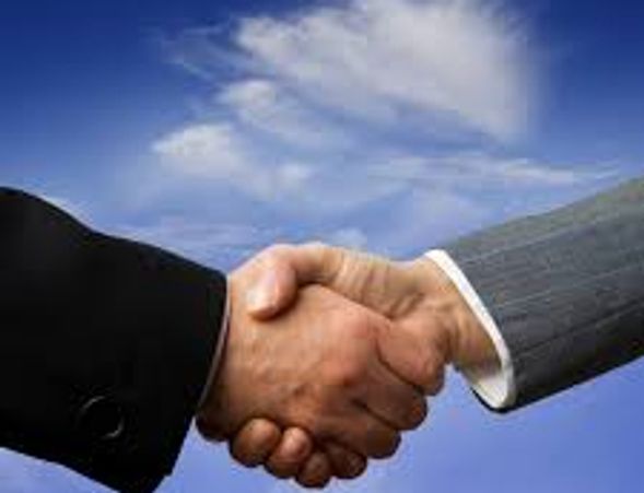 People shaking hands