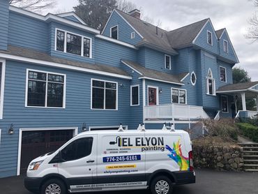 Exterior house painting in Wellesley MA
